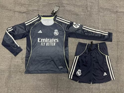 Real Madrid Away Long Sleeve Kids Suit 25/26 - PL體育用品公司