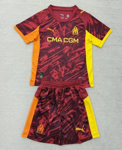 Marseille Goalkeeper Kids Suit 25/26 Red - 廣西桂平市速配體育用品公司