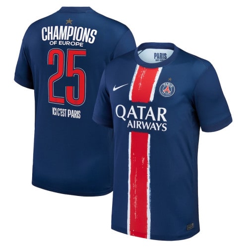 Paris Saint Germain Home UCL Champions Men Jersey 24/25 - 廣西桂平市速配體育用品公司