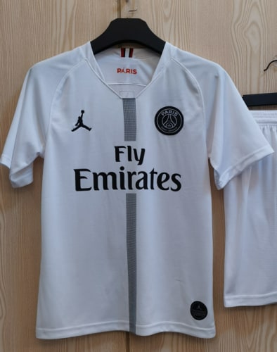 Paris Saint Germain x Jordan White Man Jersey 18/19 Tops - 廣西桂平市速配體育用品公司