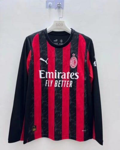 AC Milan Home Long Sleeve Man Jersey 25/26 - 廣州天河萬豪體育用品公司