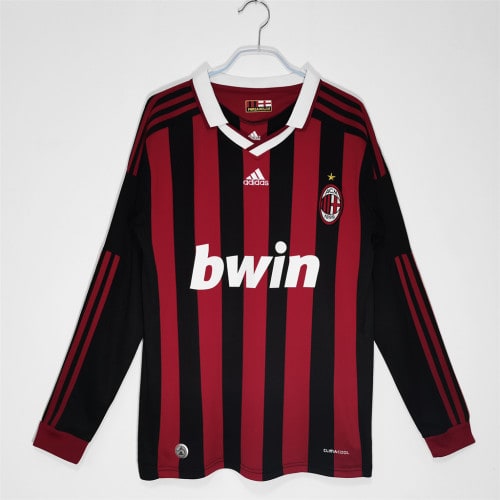 AC Milan Home Long Sleeve Retro Jersey 2009/10 - 廣州天河萬豪體育用品公司