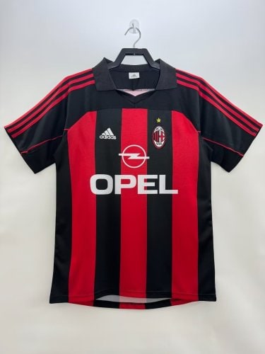 AC Milan Home Retro Jersey 2000/02 - 廣州天河萬豪體育用品公司