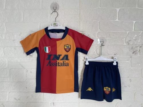 AS Roma Home Retro Kids Suit 2001/02 - 廣州天河萬豪體育用品公司