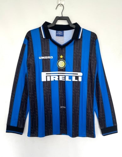 Inter Milan Home Long Sleeve Retro Jersey 1997/98 - 廣州天河萬豪體育用品公司