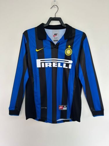 Inter Milan Home Long Sleeve Retro Jersey 1998/99 - 廣州天河萬豪體育用品公司
