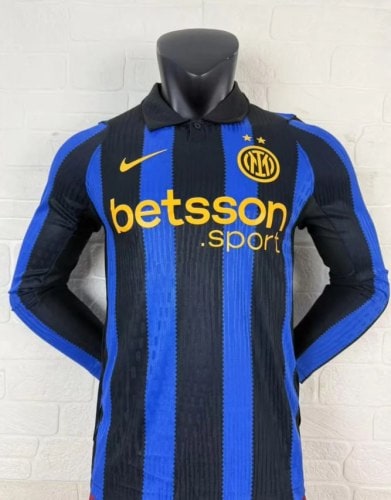 Inter Milan Home Player Long Sleeve Man Jersey 26/27 - 廣州天河萬豪體育用品公司