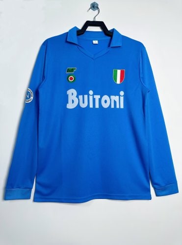 Napoli Home Retro Long Sleeve Jersey 1987/88 - 廣州天河萬豪體育用品公司
