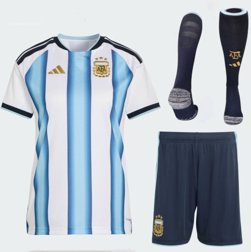 Argentina 2026 World Cup Home Kids Suit & Socks - 木樂服飾
