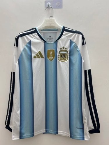 Argentina 2026 World Cup Home Long Sleeve Men Jersey - 木樂服飾