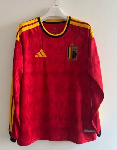 Belgium 2026 World Cup Home Long Sleeve Men Jersey - 木樂服飾
