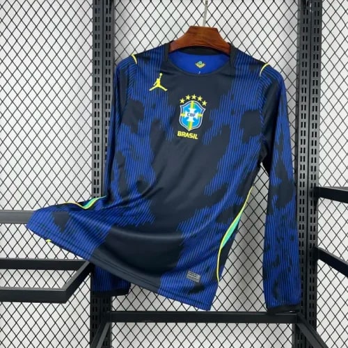 Brazil 2026 World Cup Away Man Long Sleeve Jersey - 木樂服飾
