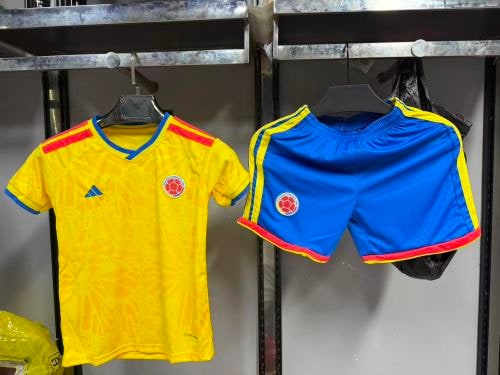 Colombia 2026 World Cup Home Kids Suit - 木樂服飾