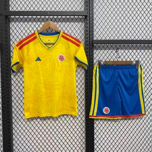 Colombia 2026 World Cup Short Sleeve Home Adult Suit - 木樂服飾