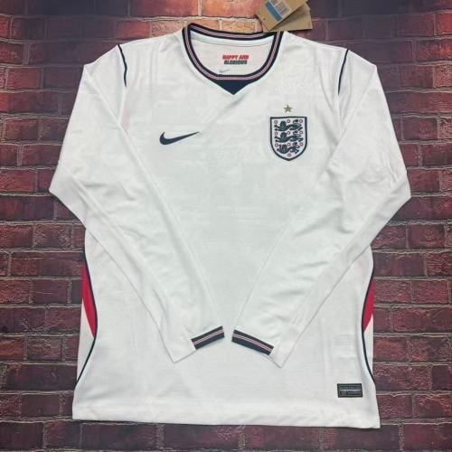 England 2026 World Cup Home Man Long Sleeve Jersey - 木樂服飾