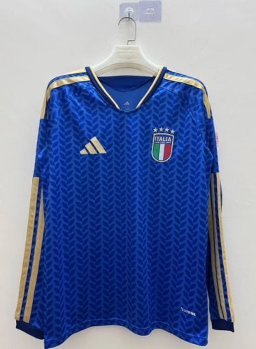 Italy 2026 World Cup Home Long Sleeve Men Jersey - 木樂服飾
