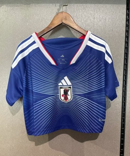 Japan 2026 World Cup Home Women Cropped Jersey - 木樂服飾