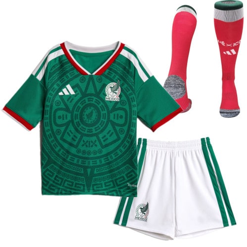 Mexico 2026 World Cup Home Kids Suit & Socks - 木樂服飾