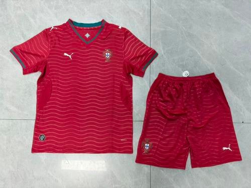 Portugal 2026 World Cup Home Kids Suit - 木樂服飾