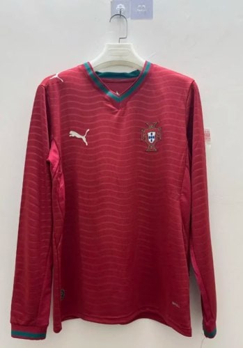 Portugal 2026 World Cup Home Long Sleeve Men Jersey - 木樂服飾