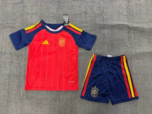 Spain 2026 World Cup Home Kids Suit - 木樂服飾