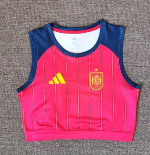 Spain 2026 World Cup Home Women Vest Jersey - 木樂服飾