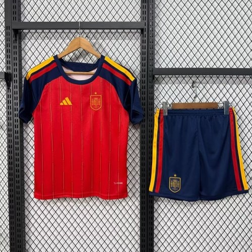 Spain 2026 World Cup Short Sleeve Home Adult Suit - 木樂服飾