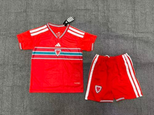 Wales 2026 World Cup Home Kids Suit - 木樂服飾