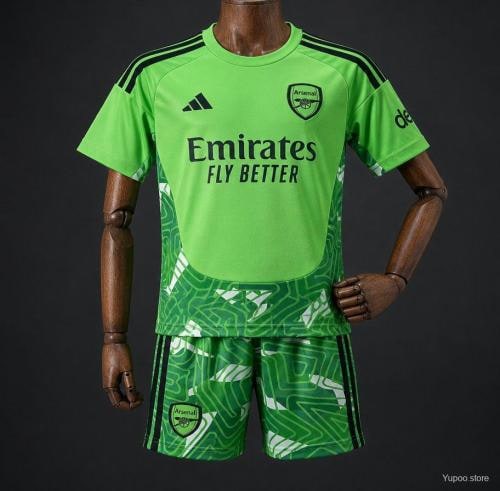Arsenal Green Goalkeeper Kids Suit 26/27 - 木樂服裝