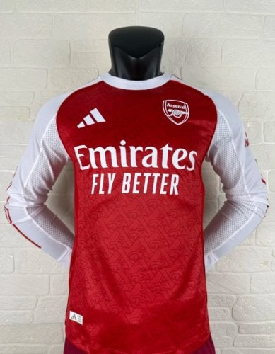 Arsenal Home Player Long Sleeve Jersey 25/26 - 木樂服裝