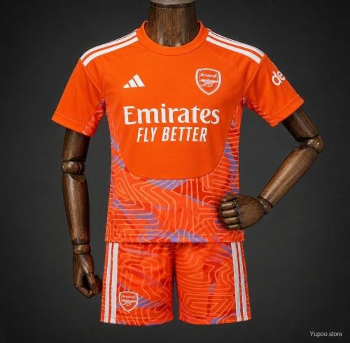 Arsenal Orange Goalkeeper Kids Suit 26/27 - 木樂服裝