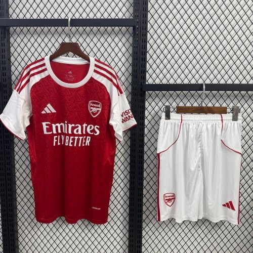Arsenal Short Sleeve Home Adult Suit 25/26 - 木樂服裝