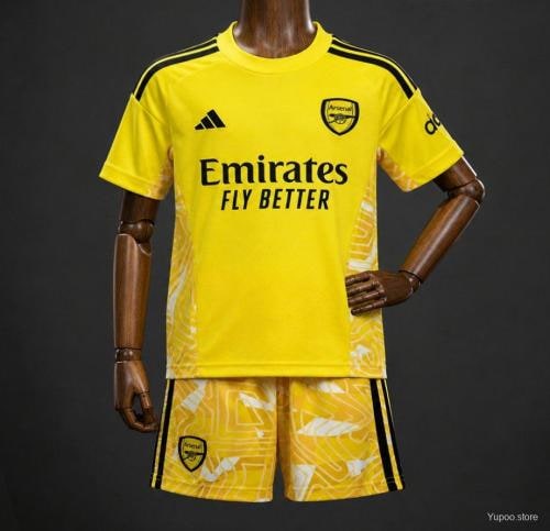 Arsenal Yellow Goalkeeper Kids Suit 26/27 - 木樂服裝