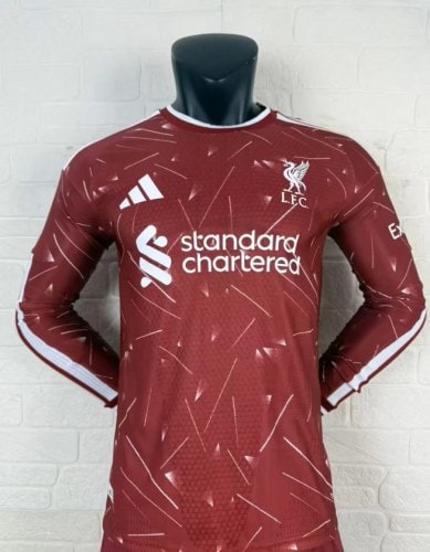 Liverpool Home Player Version Long Sleeve Jersey 26/27 - 木樂服裝