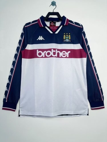 Manchester City Away Long Sleeve Retro Jersey 97/98 - 木樂服裝
