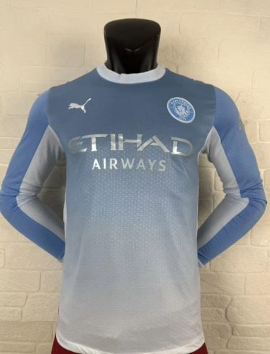 Manchester City Home Player Long Sleeve Men Jersey 26/27 - 木樂服裝