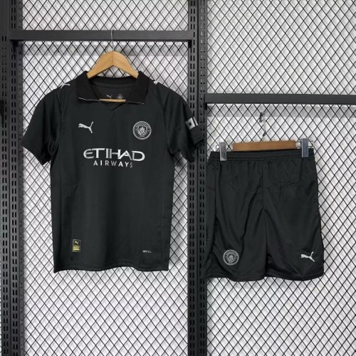 Manchester City Short Sleeve Away Adult Suit 25/26 - 木樂服裝