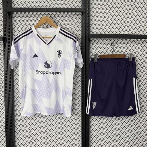 Manchester United Short Sleeve Away Adult Suit 25/26 - 木樂服裝