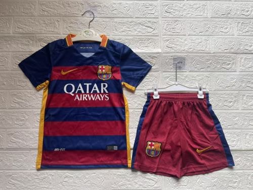 Barcelona Home Retro Kids Suit 2015/16 - PL體育用品公司