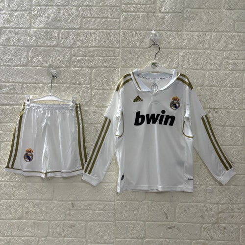Real Madrid Home Retro Kids Long Sleeve Suit 2011/12 - PL體育用品公司