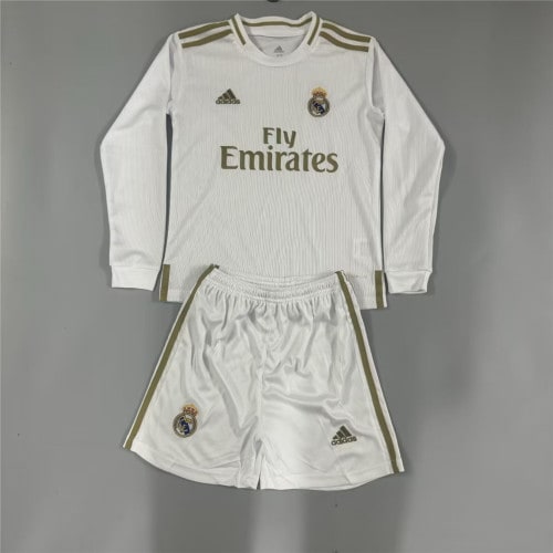 Real Madrid Home Retro Long Sleeve Kids Suit 2019/20 - PL體育用品公司